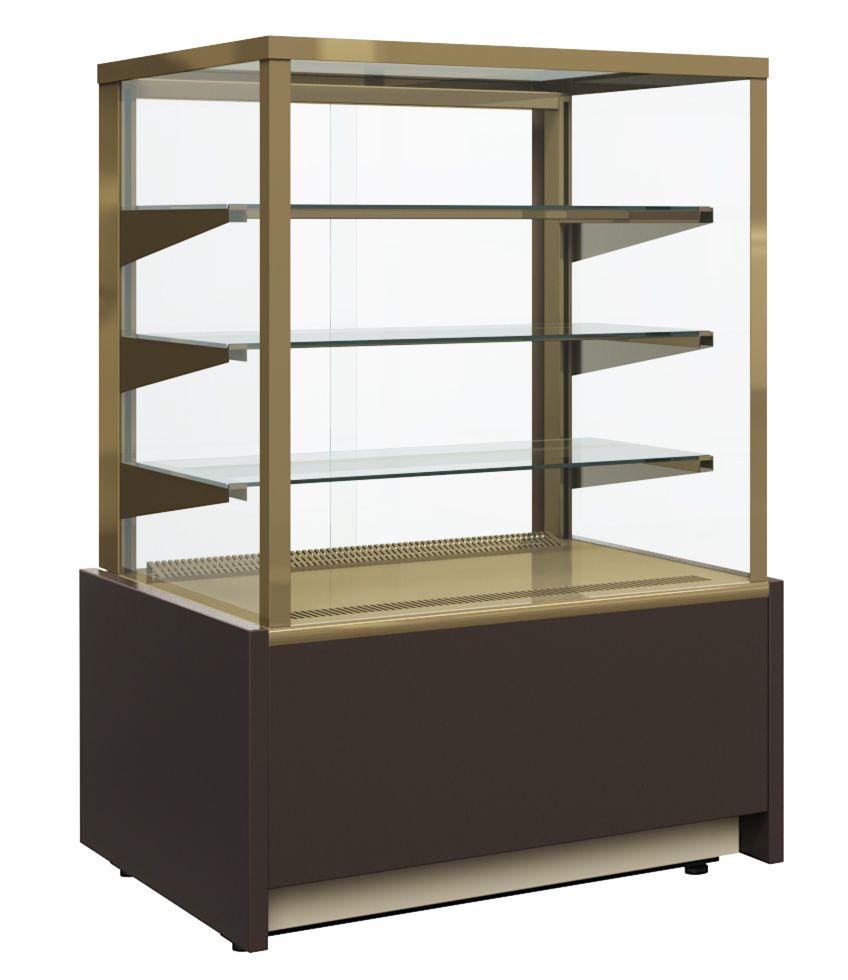 Купить ВИТРИНА КОНДИТЕРСКАЯ KC70 VM 1,3-1 0102-0109 (ВХСВ-1,3Д CARBOMA CUBE) КОРИЧ.-ЗОЛОТОЙ 1801934p