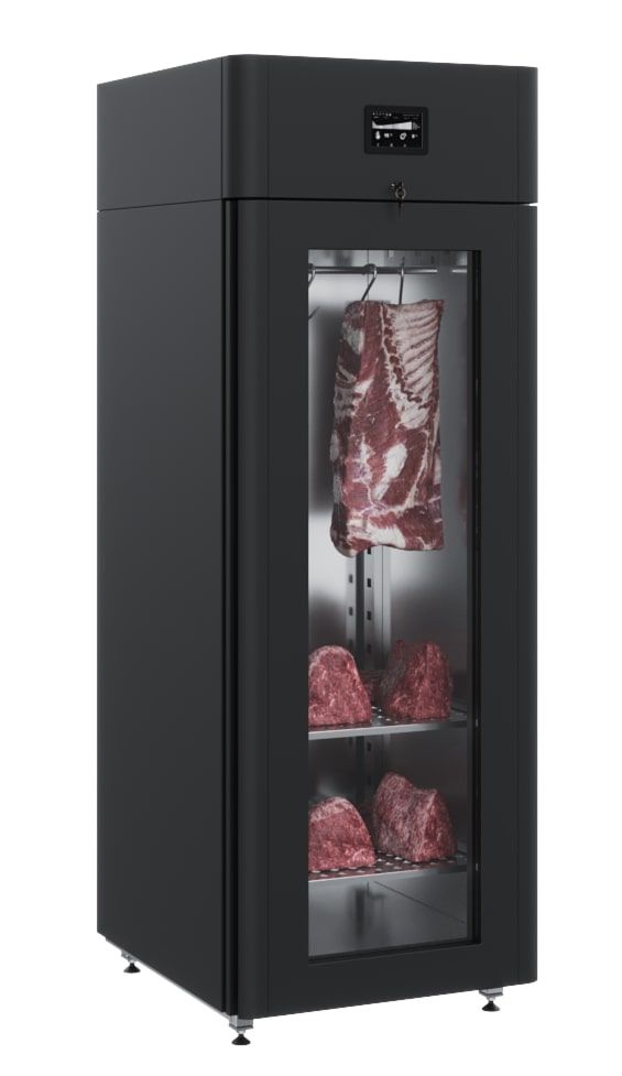 Купить ШКАФ ХОЛОДИЛЬНЫЙ.СО СТЕКЛЯННОЙ ДВЕРЬЮ POLAIR CS107-MEAT BLACK ТИП 1 1001228d