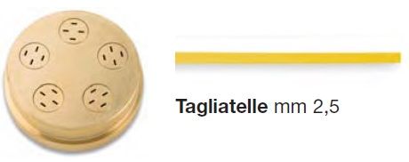 Купить НАСАДКА-ЭКСТРУДЕР Д/CHEF-IN-CASA TAGLIATELLE 2,5 MM 289