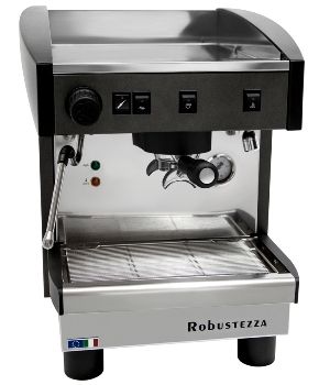 Купить КОФЕМАШИНА ПОЛУАВТОМАТ ROBUSTEZZA ST1M/ ЧЕРНАЯ+ВЫСОКАЯ ГРУППА 1Ф