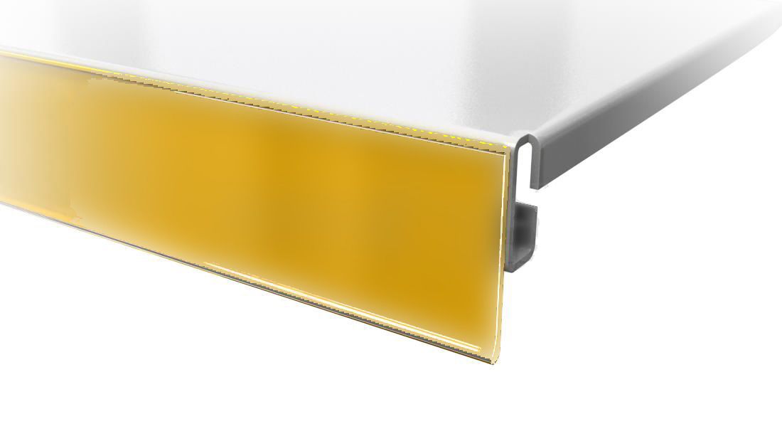 Купить HL Display S.AB Профиль из ПВХ DBR39-Y-TP9-1250 (желтый)