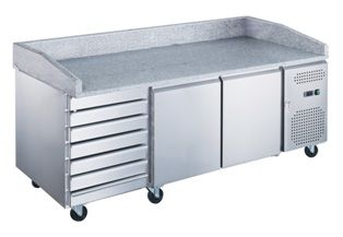 Купить СТОЛ ДЛЯ ПИЦЦЫ HURAKAN HKN-PZG3-116 КАМЕНЬ