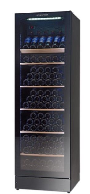 Купить ШКАФ ВИННЫЙ ВЕНТ.МЕТАЛ. WINE 185 FG ЧЕРНЫЙ