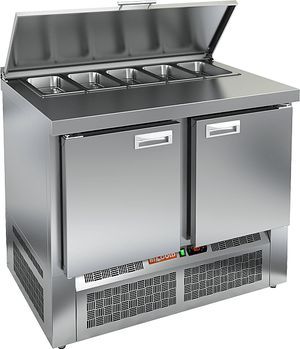 Купить SLE1-11SN (1/3) стол для салатов  охл.(+2+10), 2 двери, 1000х600х850мм, ниж.распол.агрегата