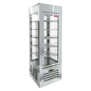 Купить VRC 350 Sh витрина охл. кондитерская., на низ. ножках, нерж., рамка в тон, HICOLD RUS