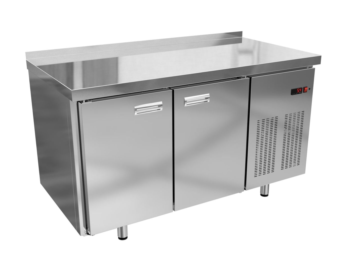 Купить СТОЛ ХОЛОДИЛЬНЫЙ KRONER СХБ 2-140-70 С БОРТОМ, АГРЕГАТ СПРАВА