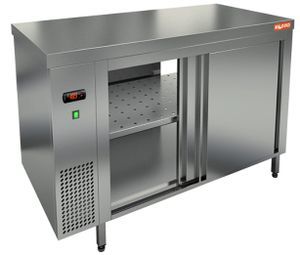 Купить TS T 16 GN O (1600x700x850) тепловой стол-купе сквозной островной, HICOLD RUS