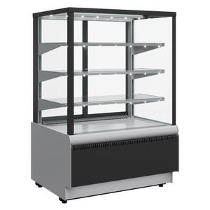 Купить Витрина кондитерская Полюс KC70 VM 1,3-1 9006-9005 (ВХСв-1,3д Сarboma Cube ТЕХНО)