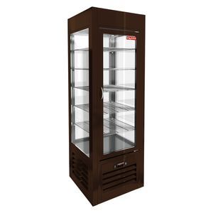 Купить VRC 350 Sh Brown витрина охл. кондитерская., на низ. ножках, коричневая, рамка в тон, HICOLD RUS