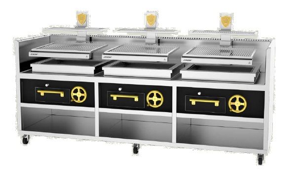 Купить ГРИЛЬ ОТКРЫТЫЙ JOSPER BASQUE PVJ-76-3-3-MB