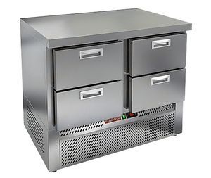 Купить SNE 22/BT О стол охл. (-10-18), островн., 4 ящика, 1000х600х850мм, ниж.распол.агрегата, HICOLD RUS