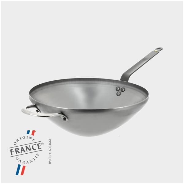 Купить Сковорода "Wok" d 40см h10,4см, с дополнительной ручкой, белая сталь "Mineral B Element" 5618.40
