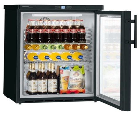 Купить ШКАФ ХОЛОД.СО СТЕКЛОМ LIEBHERR FKUV 1613 ЧЁРНЫЙ