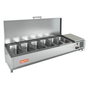 Купить VRTU 1390 1/3 витрина охл.настольная к PZ3, с крышкой, 1390х385х279 мм, HICOLD RUS