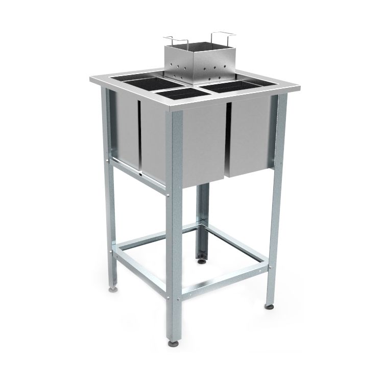 Купить ВАННА МОЕЧНАЯ ДЛЯ МОЙКИ ЯИЦ СВАРНАЯ ВМЯ/1-70/70