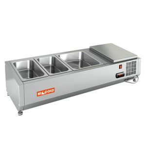 Купить VRTO 1000 1/3 витрина охл. настольная, открытая, 1000х385х248 мм, HICOLD RUS