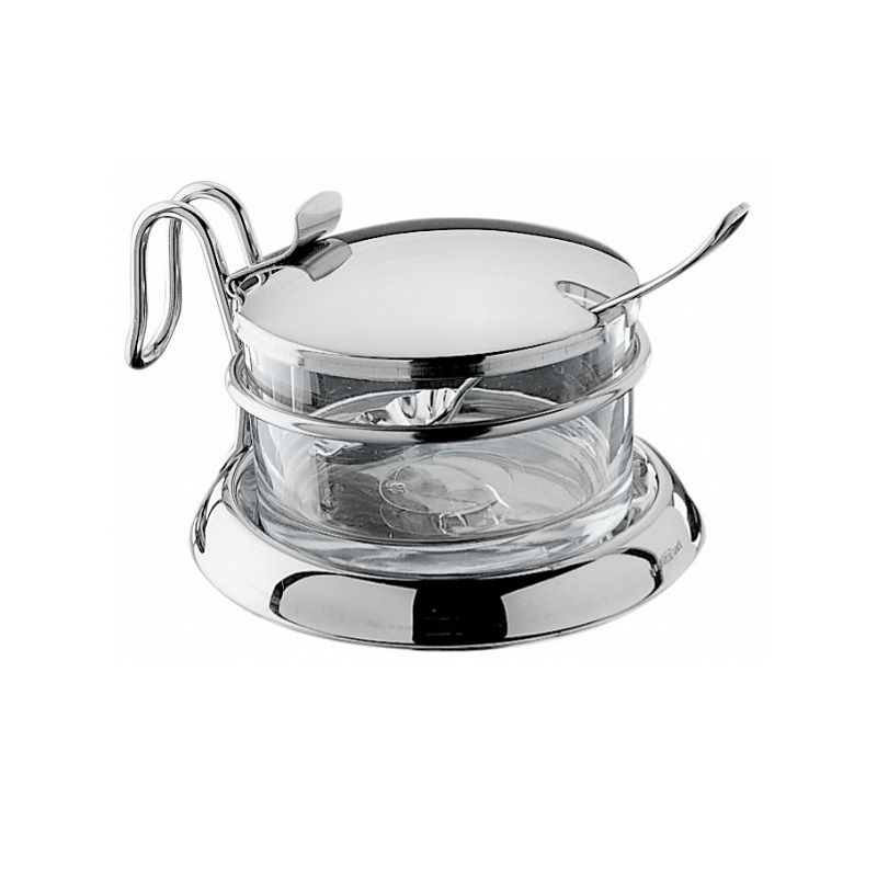 Купить Чаша для сыра/сахара d11,6см h6,8см, с ложкой, стекло/нерж.сталь 50943400