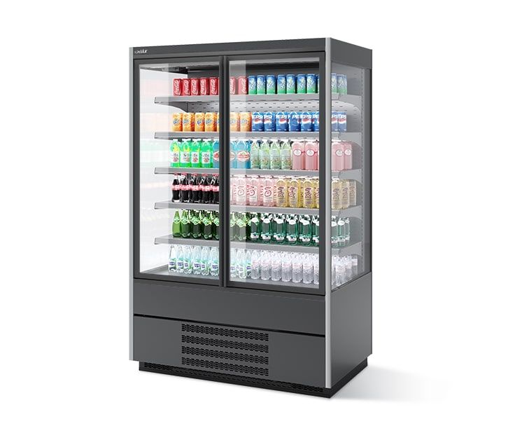 Купить КОМПЛЕКТ ДВЕРЕЙ DOUBLE GLASS ДЛЯ ВИТРИНЫ BERG 190 (RAL7016M)