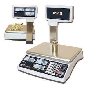 Купить ВЕСЫ ЭЛЕКТРОННЫЕ ТОРГОВЫЕ СО СТОЙКОЙ MAS MR1-30P